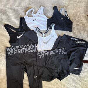 Nike Activewear Bundle (7 Pieces) – Leggings, Shorts, Sports Bras, Tanks